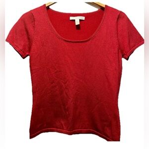 🌴 Tori Richard Hawaii Women’s 70% Silk Red Blouse Size XS sku#82